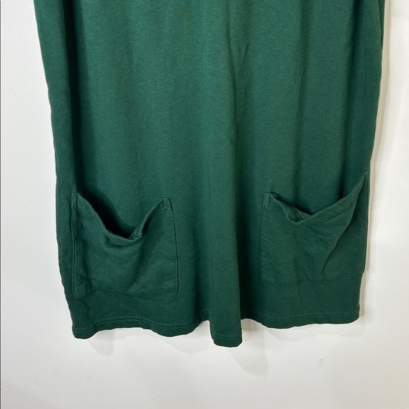 BRYN WALKER Green Sweatshirt Dress Bamboo Organic Cotton Size Large - Picture 5 of 15